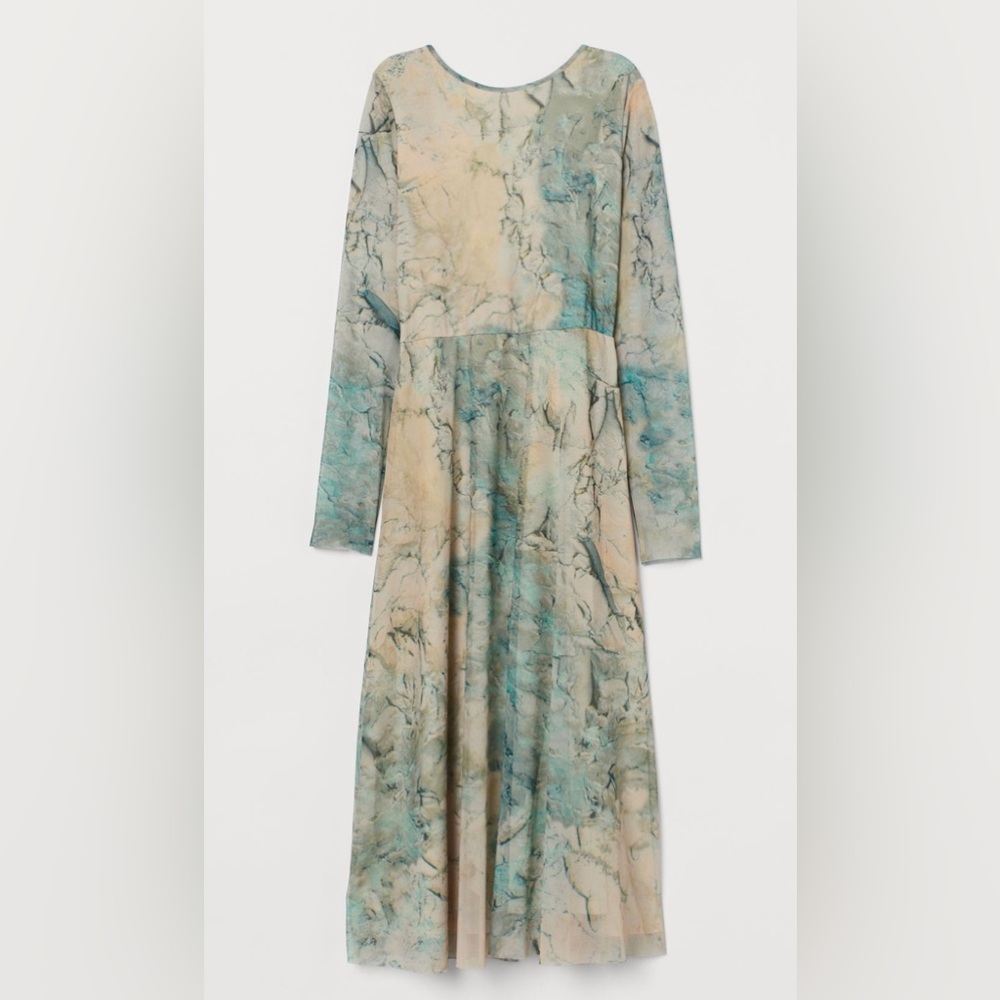 NWT H&M Long Sleeve Mesh Dress